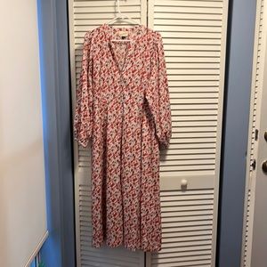 Universal thread maxi flowered dress. XL. Long sleeve, great dress, cotton